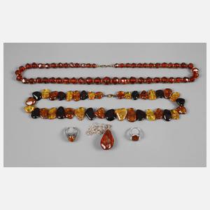 Konvolut Bernsteinschmuck