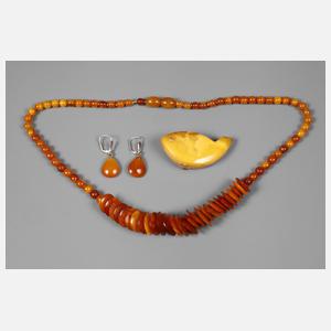Konvolut Bernsteinschmuck
