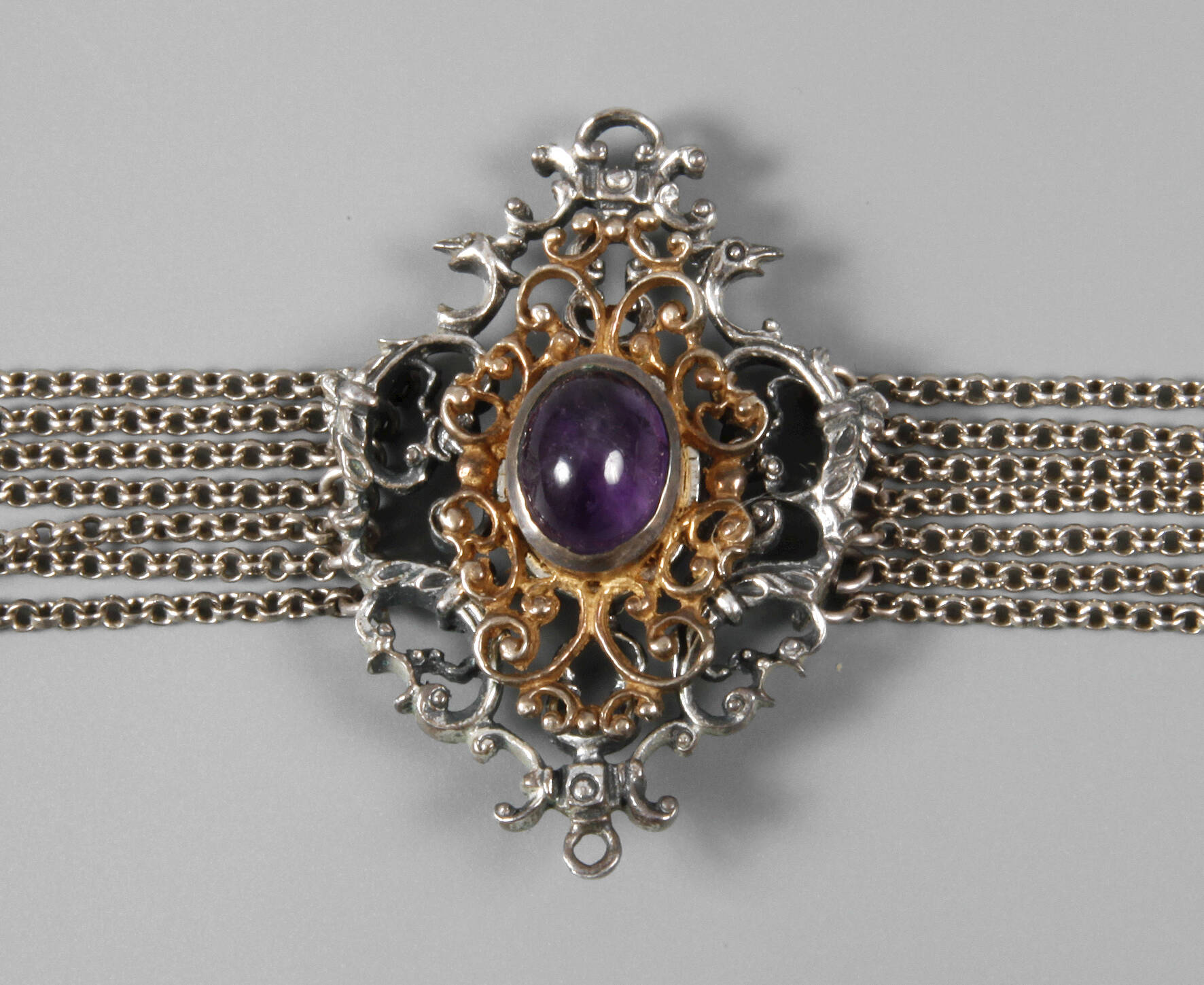 Trachtencollier mit Amethyst