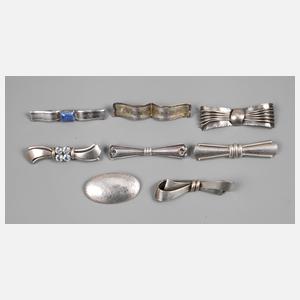 Sammlung Silberbroschen