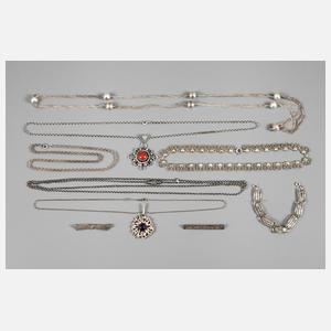 Konvolut Silberschmuck