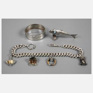 Konvolut Silberschmuck