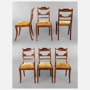 Sechs Stühle Spätbiedermeier