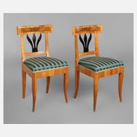 Paar Biedermeierstühle111