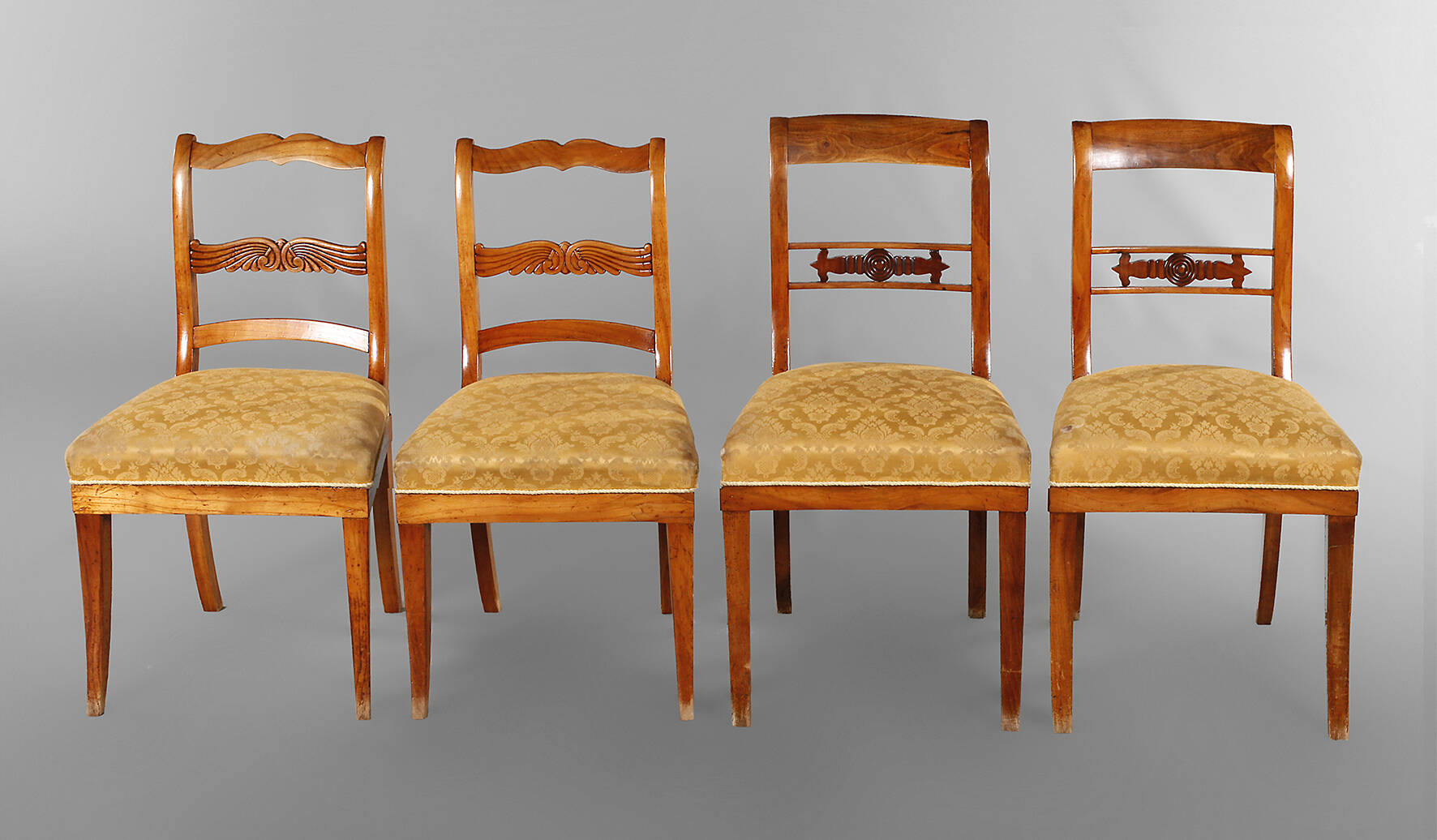 Zwei Paar Stühle Biedermeier