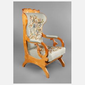 Ohrenbackensessel Biedermeier