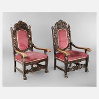 Paar Sessel im Barockstil111