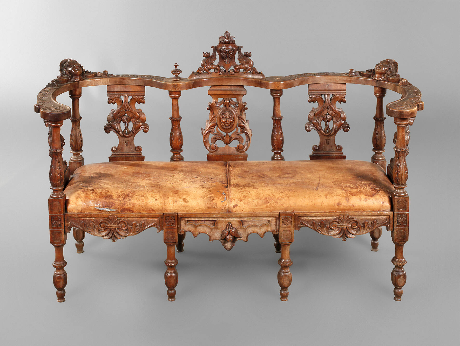 Ausgefallene Sitzbank Historismus