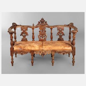 Ausgefallene Sitzbank Historismus