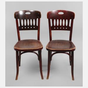 Paar Caféhaus-Stühle