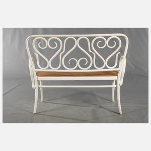 Kleine Sitzbank Bugholz