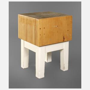 Schwerer Küchen-Hackstock