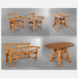 Gartengarnitur Holzoptik