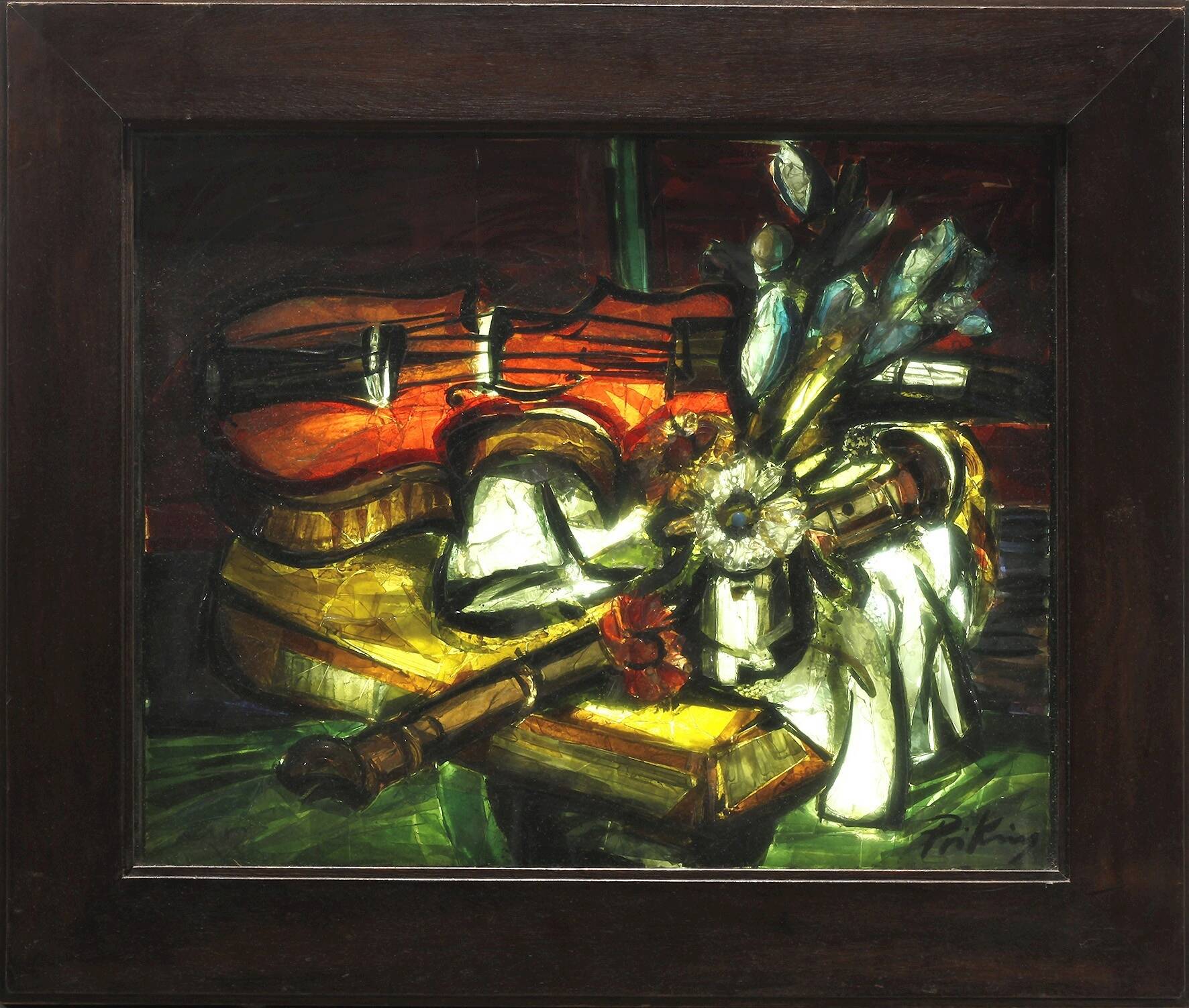 Franz Priking Glasmosaikbild