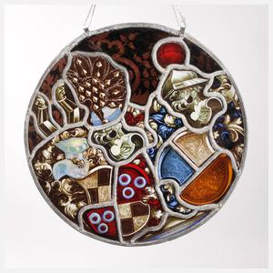 Rundes Bleiglasfenster