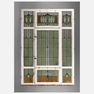 Großes Bleiglasfenster Jugendstil
