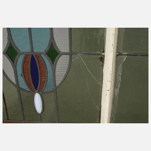 Vier Bleiglasfenster