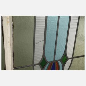 Vier Bleiglasfenster