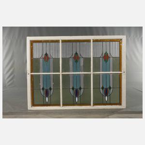 Vier Bleiglasfenster