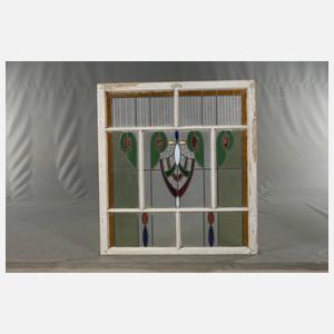 Vier Bleiglasfenster