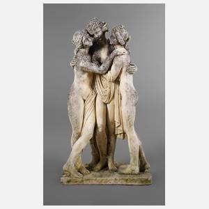 Steinguss die drei Grazien