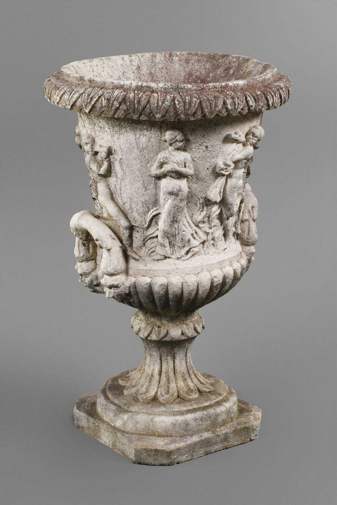 Steinguss Pflanzvase