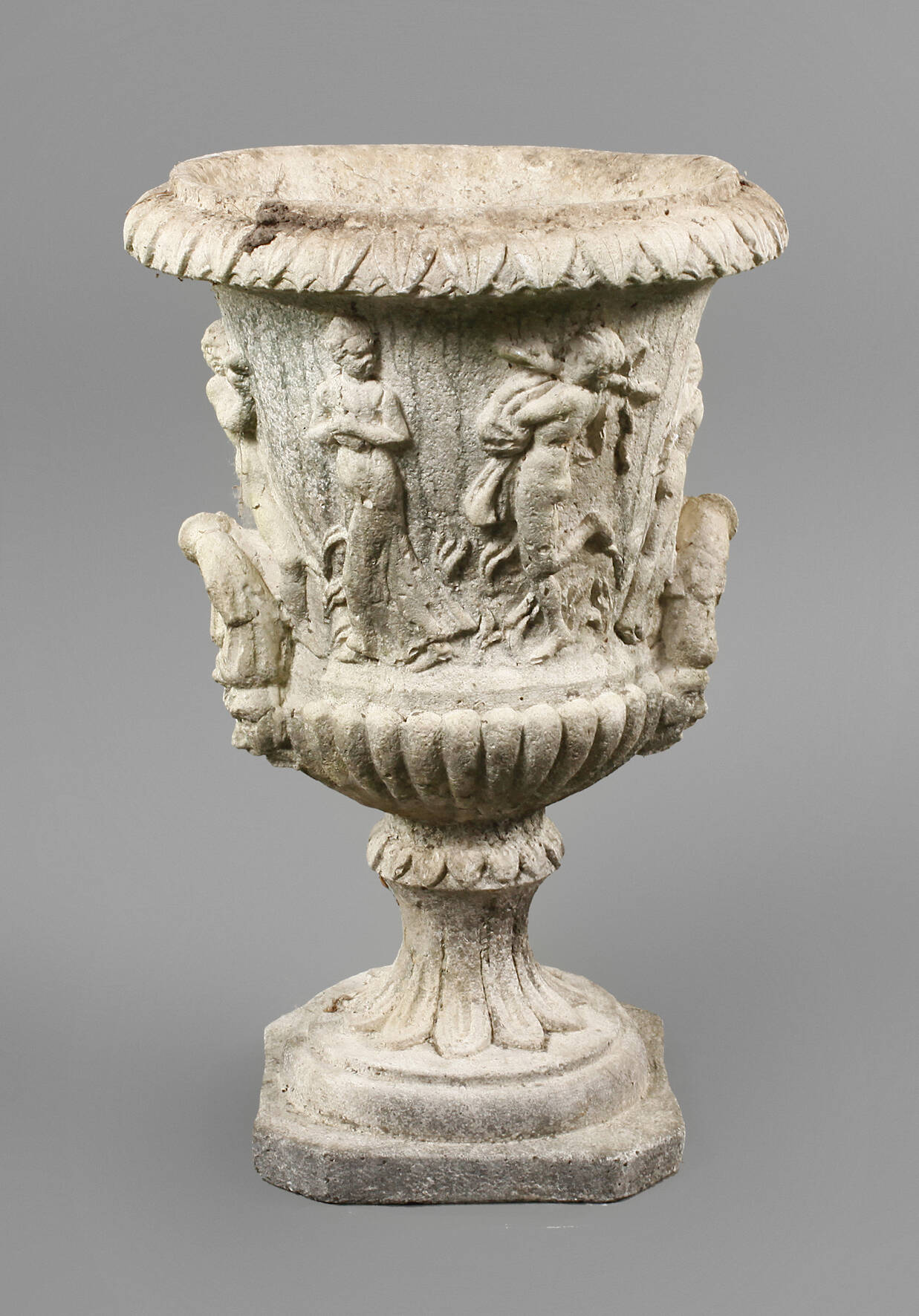 Steinguss Pflanzvase