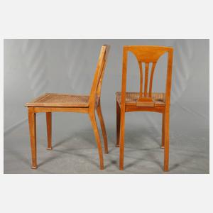 Paar Jugendstil Stühle