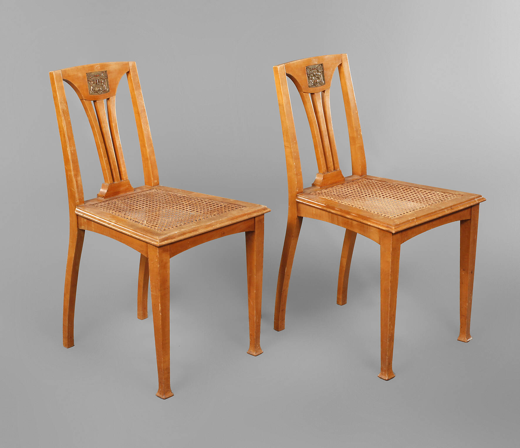 Paar Jugendstil Stühle