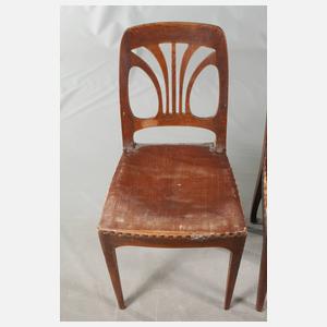 Sechs Stühle Jugendstil