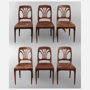 Sechs Stühle Jugendstil
