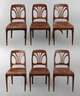 Sechs Stühle Jugendstil