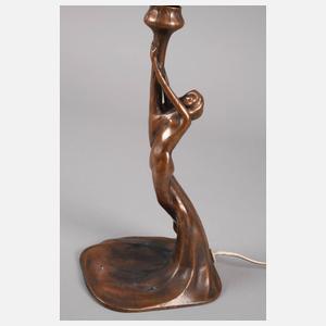 Figürliche Tischlampe Jugendstil