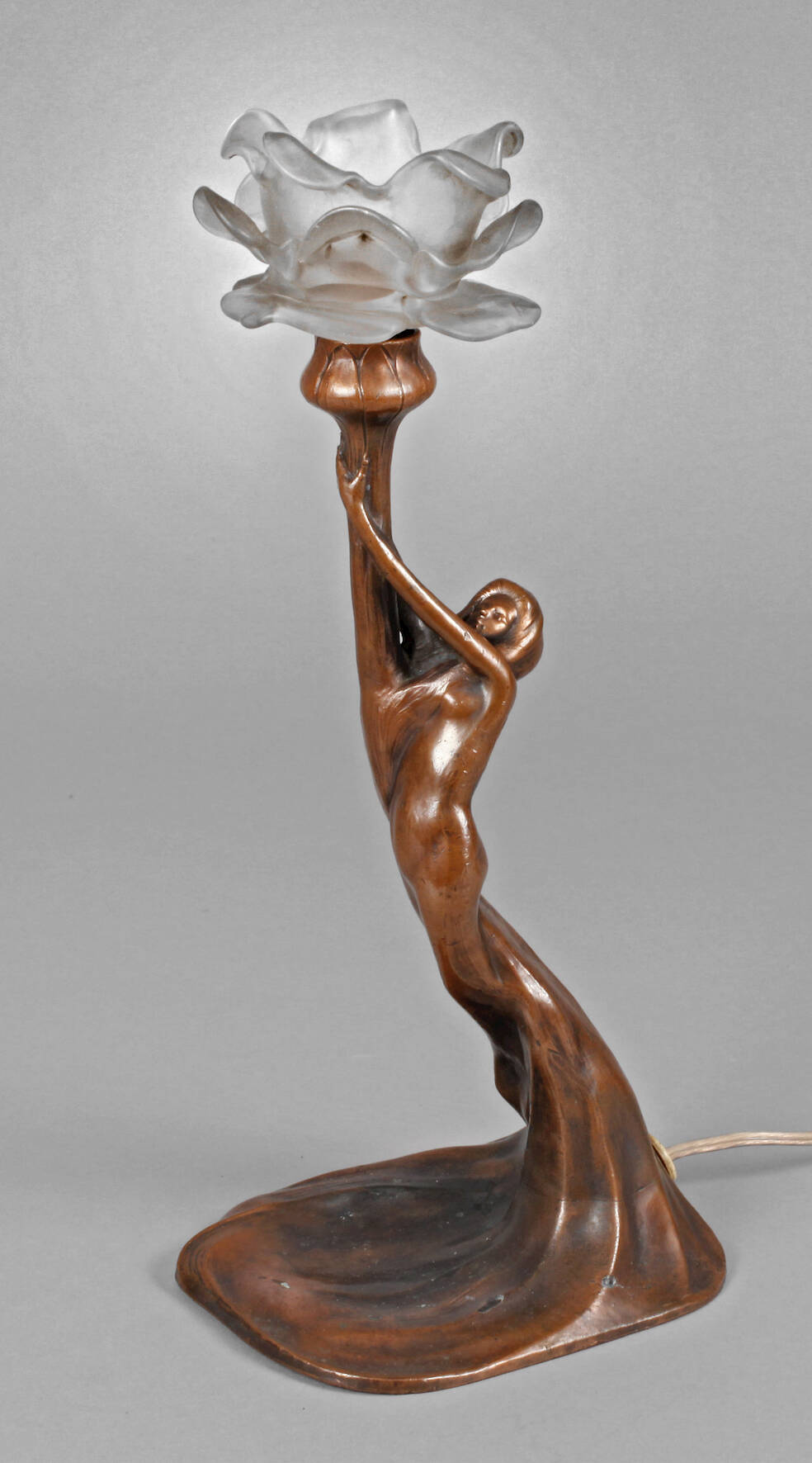 Figürliche Tischlampe Jugendstil