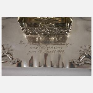 Silber Tintenzeug und Löschwiege