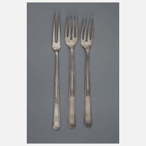 Joseph Maria Olbrich zehn Besteckteile