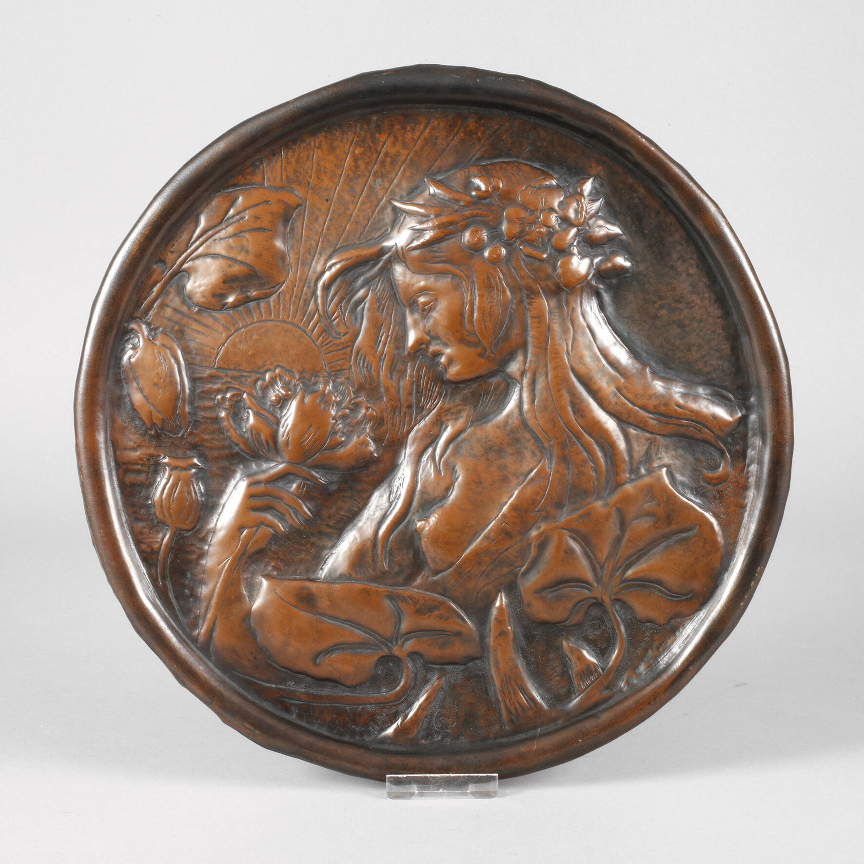 Kupferrelief Jugendstil