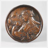 Kupferrelief Jugendstil111