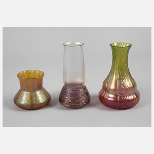 Drei Vasen