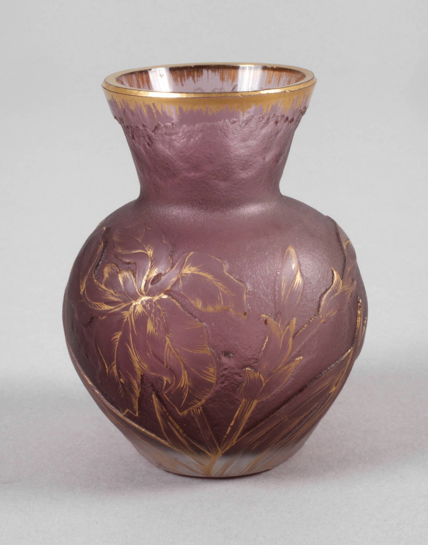 Daum Nancy kleine Ätzglasvase