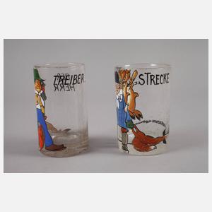 Ludwig Hohlwein vier Gläser