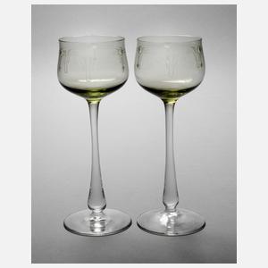 Paar Jugendstilrömer