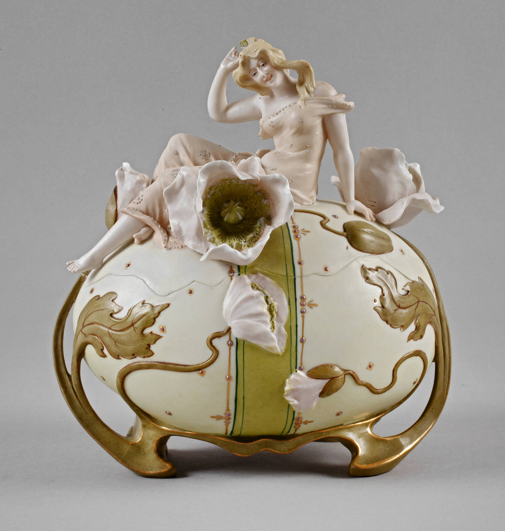 Schwarza-Saalbahn Jugendstil-Deckeldose