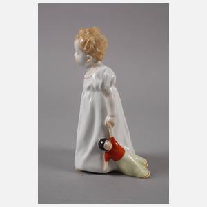 Meissen Hentschelkind "Mädchen mit Puppe"