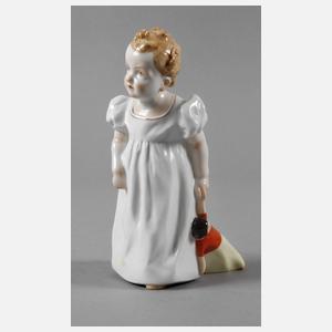 Meissen Hentschelkind "Mädchen mit Puppe"
