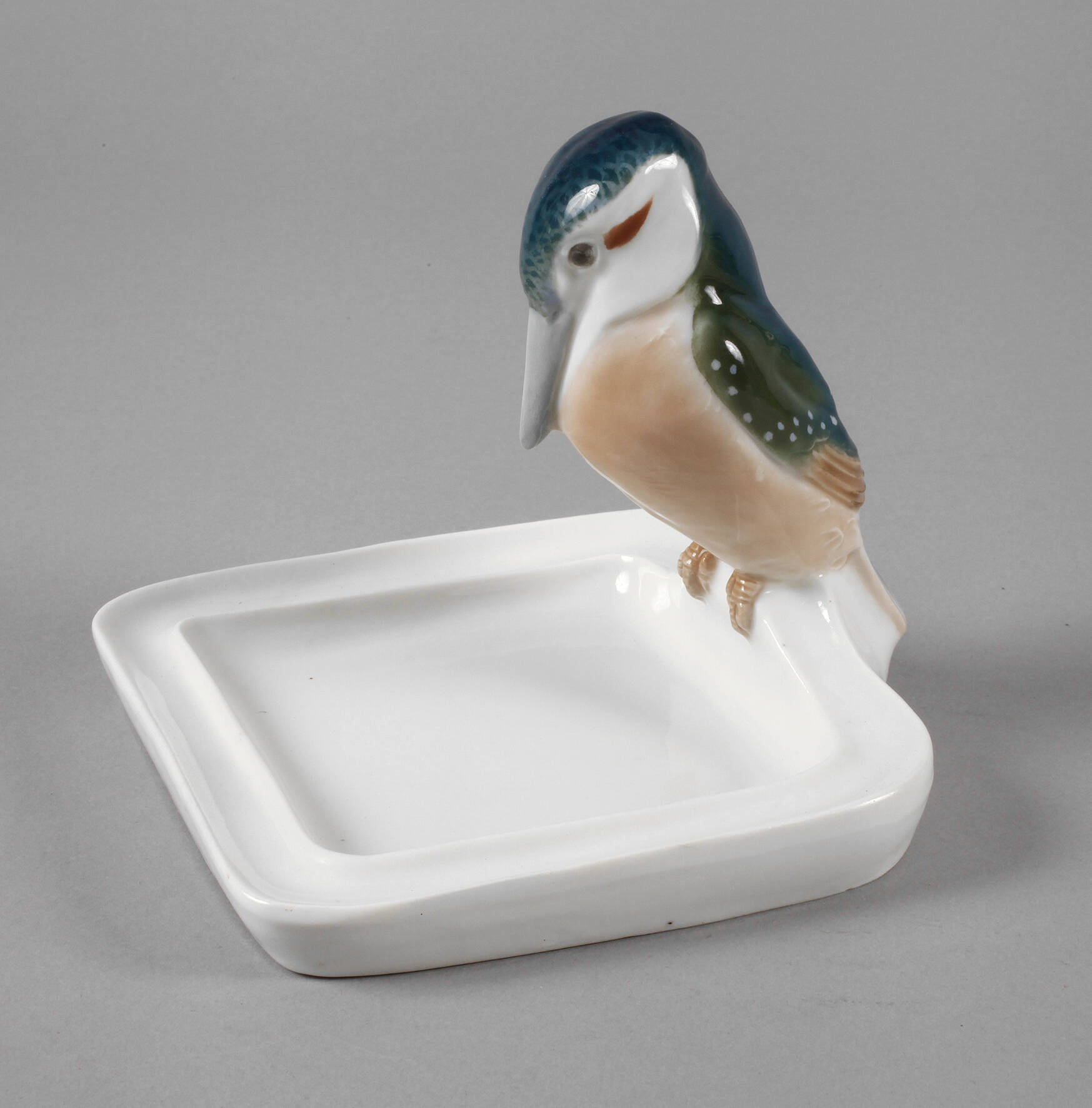 Meissen Eisvogel auf Schale