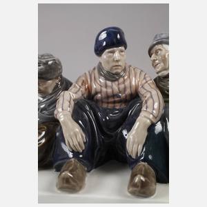 Meissen "Drei alte Volendamer Fischer"