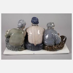 Meissen "Drei alte Volendamer Fischer"