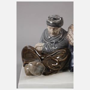 Meissen "Drei alte Volendamer Fischer"