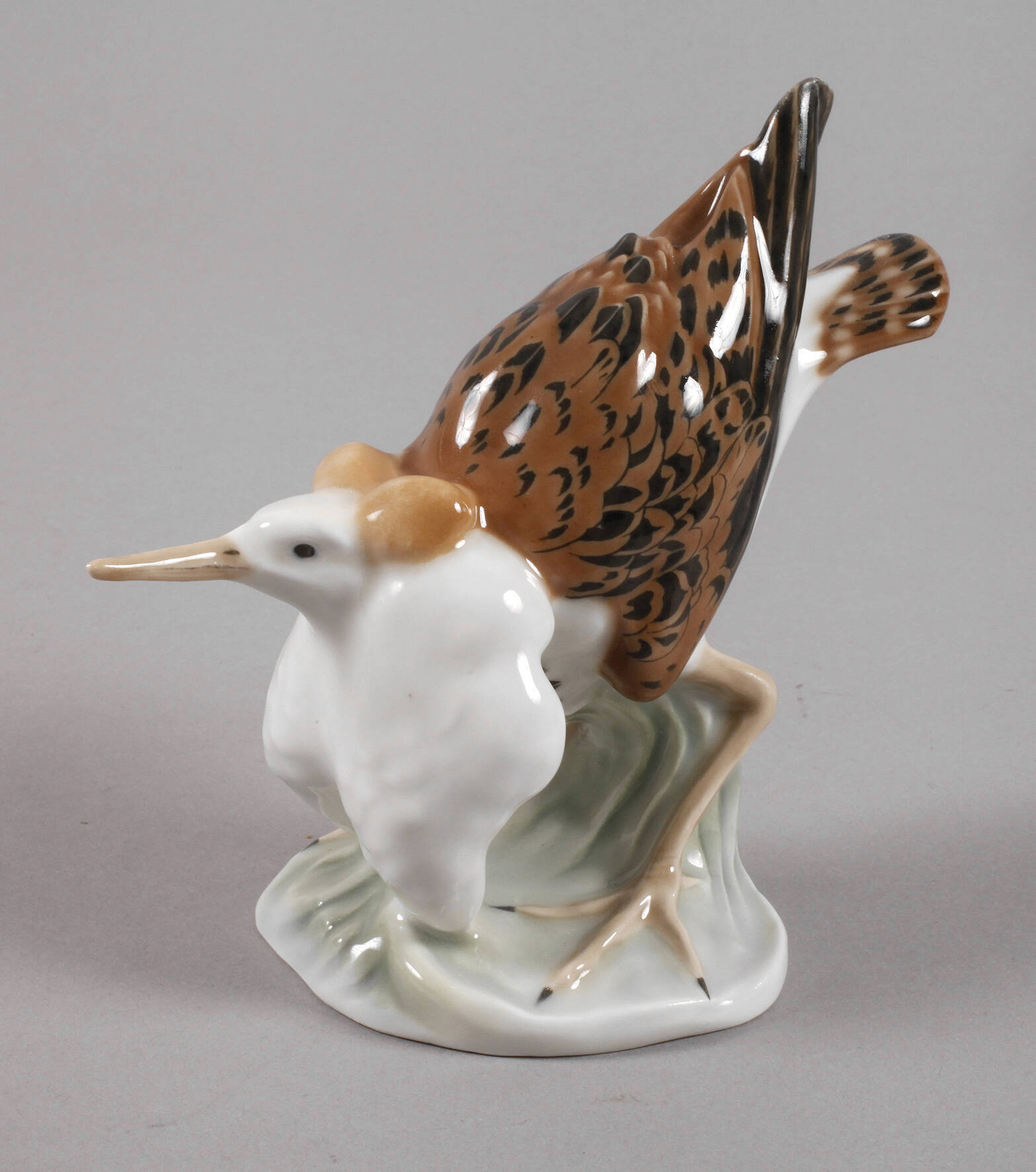 Meissen "Kampfschnepfe, sich duckend"